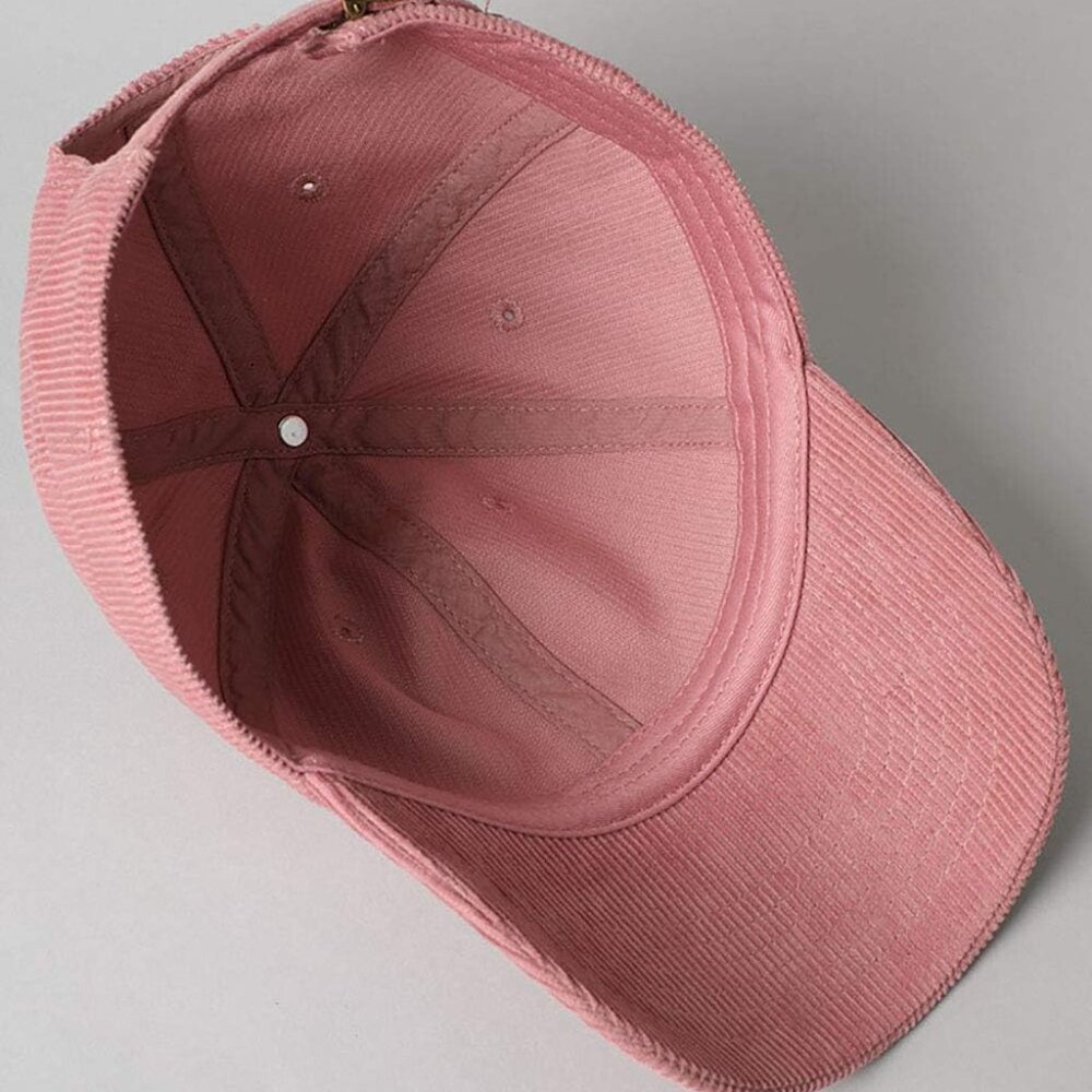 Classic Corduroy Cotton Baseball Caps Vintage Low Profile Dad Hat with Adjustabl - Picture 5 of 5